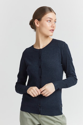 Oxmo Knit Cardigan 'Hlin' in Blue: front