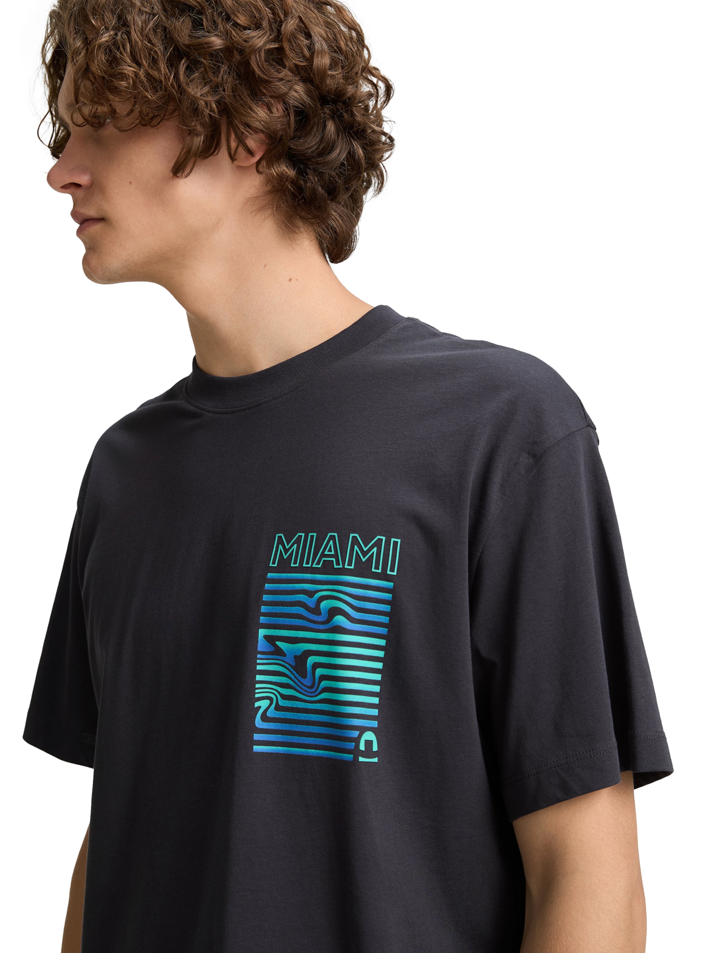 TOM TAILOR DENIM Μπλουζάκι σε γκρι