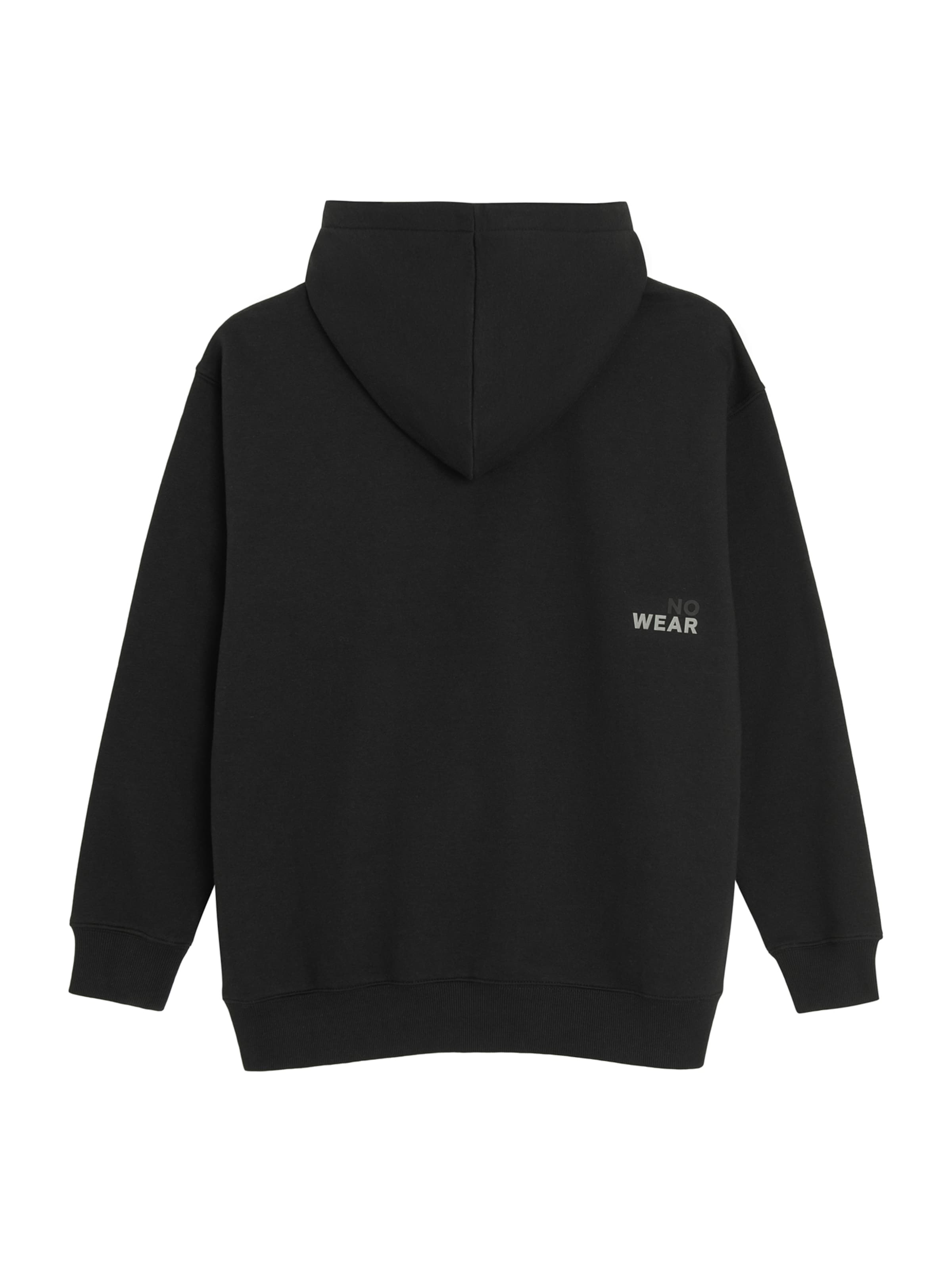 Felpa di NoWear in nero: dietro