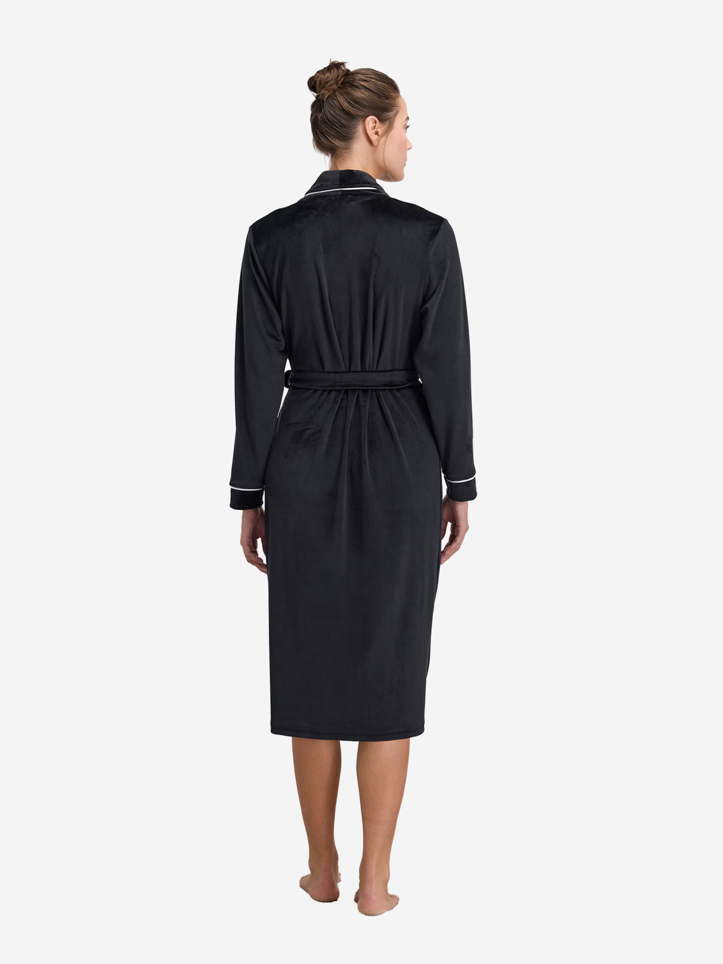 Goldenbay - Roupão comprido ' Bergenia ' em preto