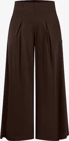 Pantalon 'Vanea' Smilodox en marron : devant