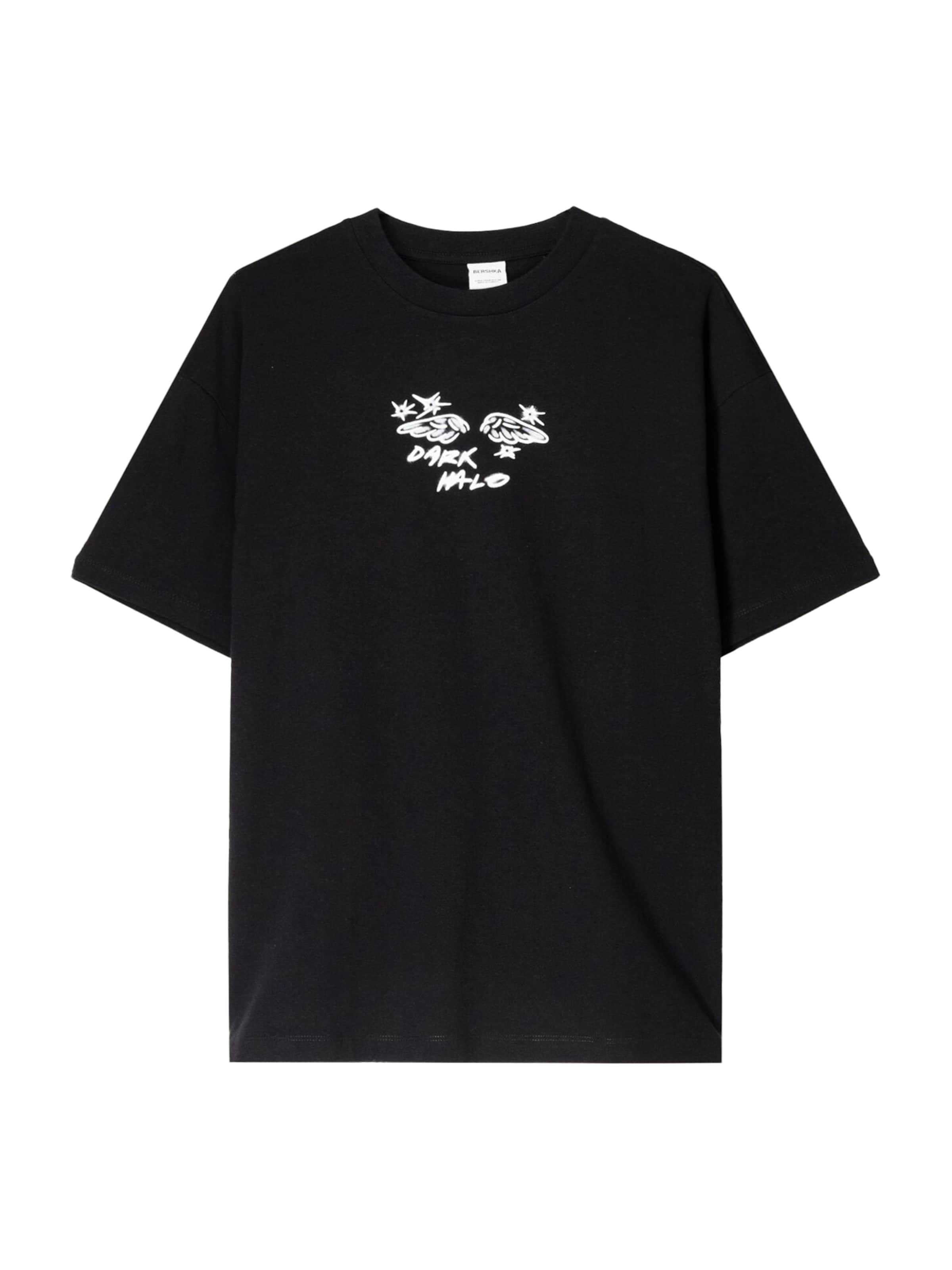 Bershka Shirt in Black / White, Item view