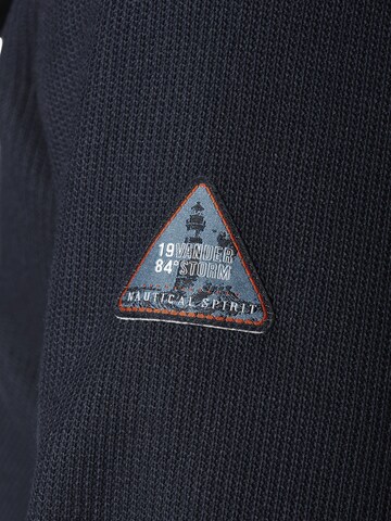 Jan Vanderstorm Zip-Up Hoodie in Blue