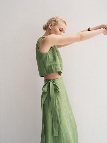 AmourLinen - Falda 'Iris' en verde