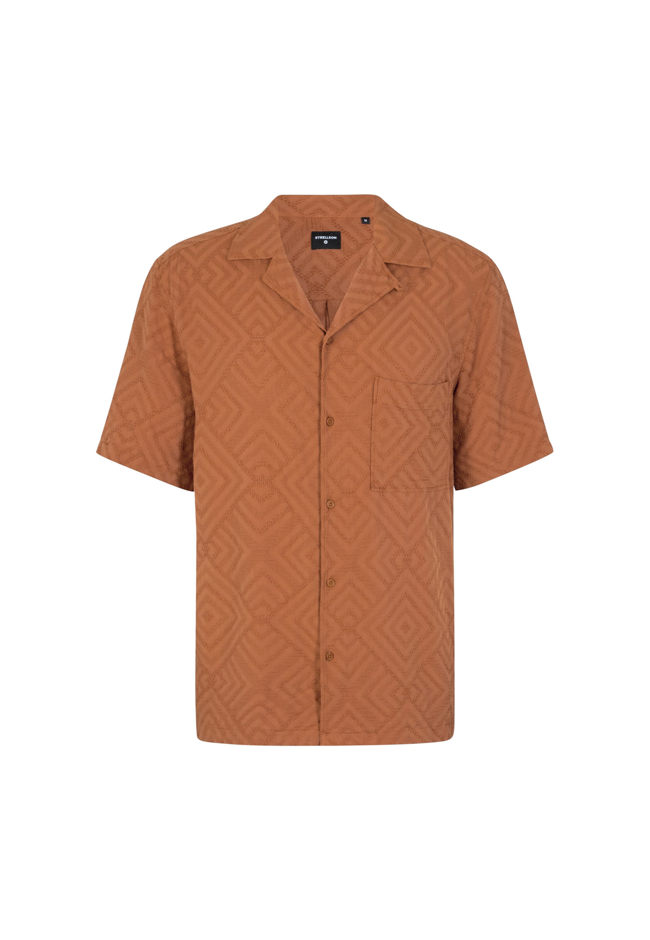 STRELLSON Regular fit Button Up Shirt 'Cisco ' in Brown