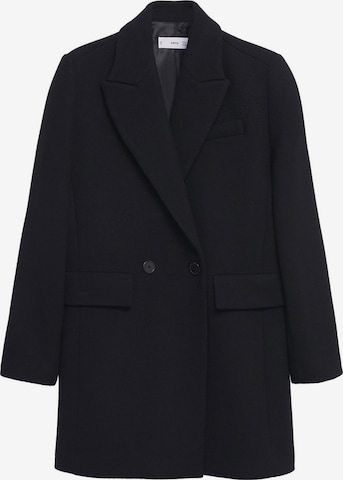 MANGO Between-Seasons Coat 'Dali' in Black: front