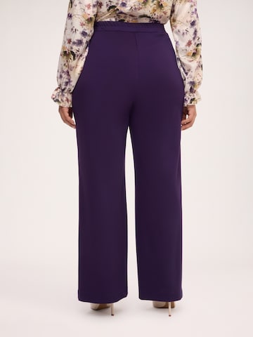 Wide leg Pantaloni di Fiorella Rubino in lilla