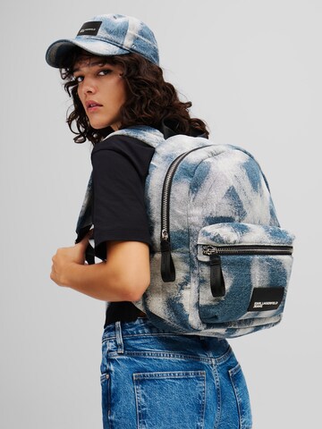KARL LAGERFELD JEANS Hátizsák - kék: elől