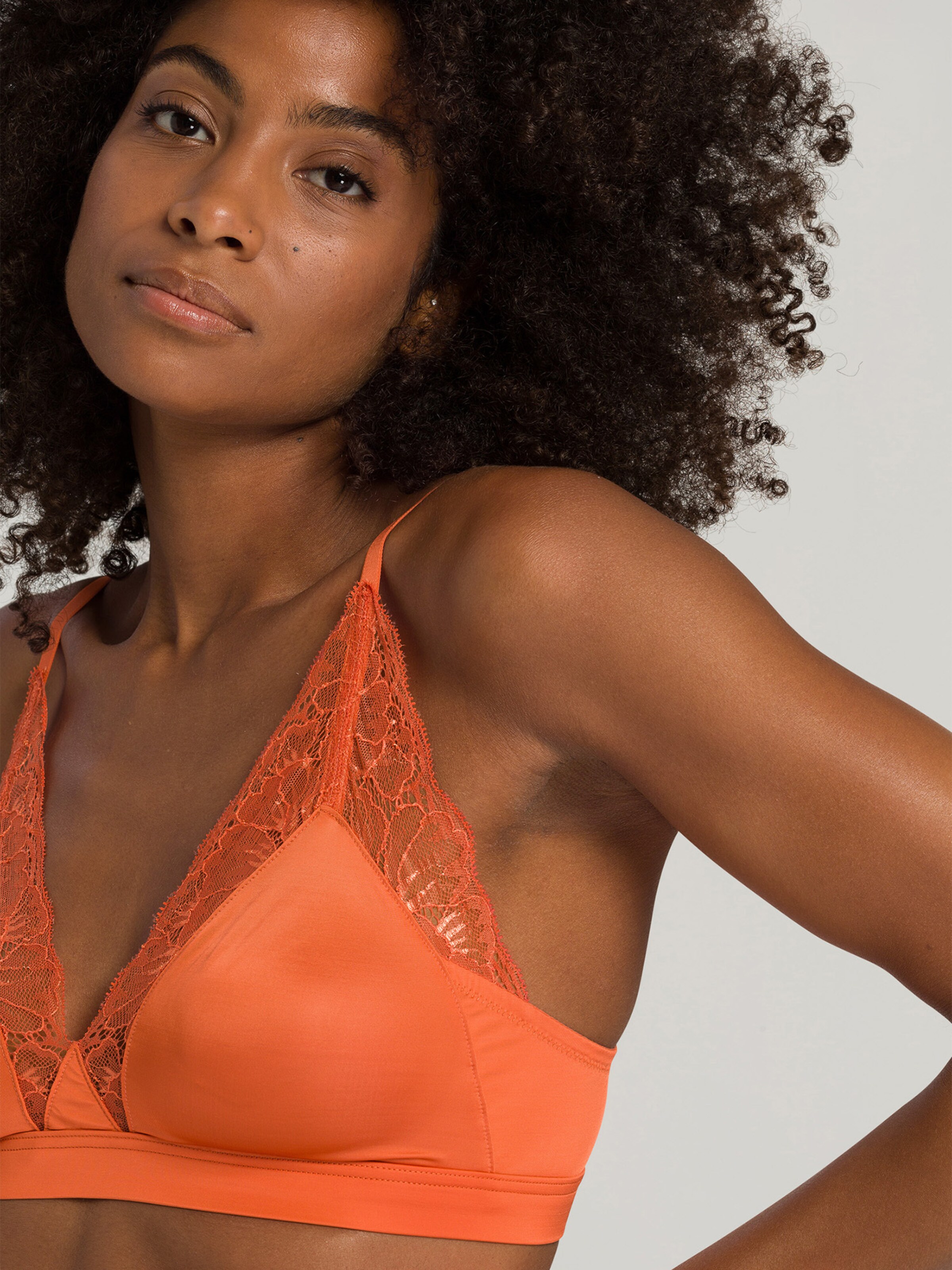 Frauen Wäsche Hanro BH 'Juna' in Orange - VI08988 Frauen Wäsche Hanro BH 'Juna' in Orange - VI08988