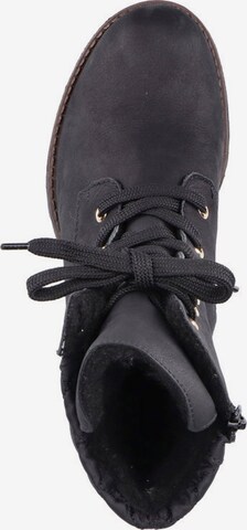 Rieker Lace-Up Ankle Boots in Black