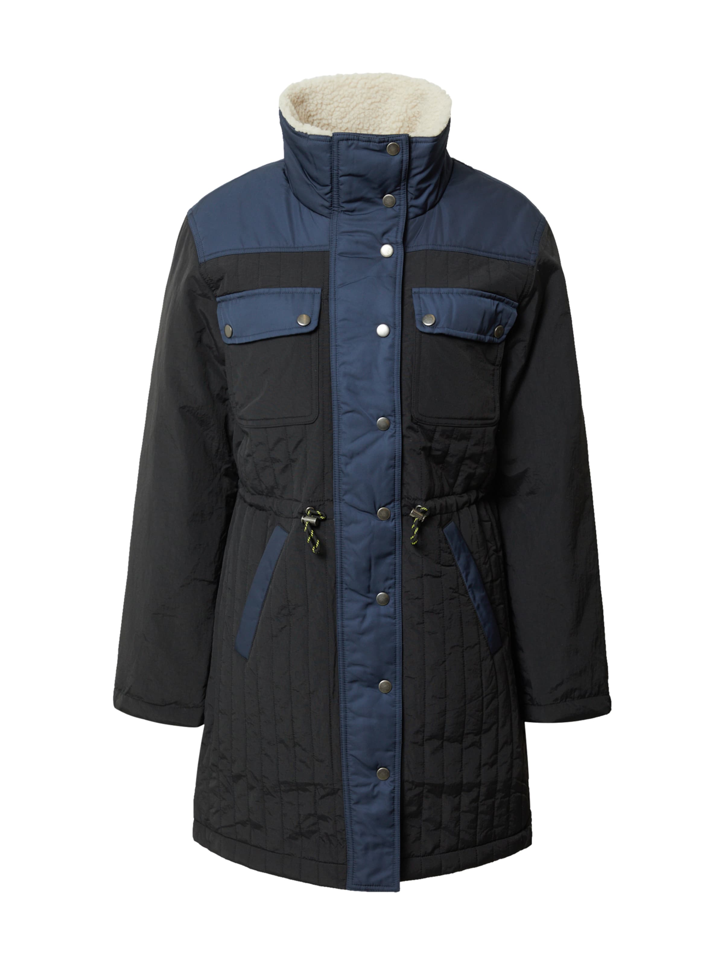 Global Funk Parka in Schwarz: Vorderseite