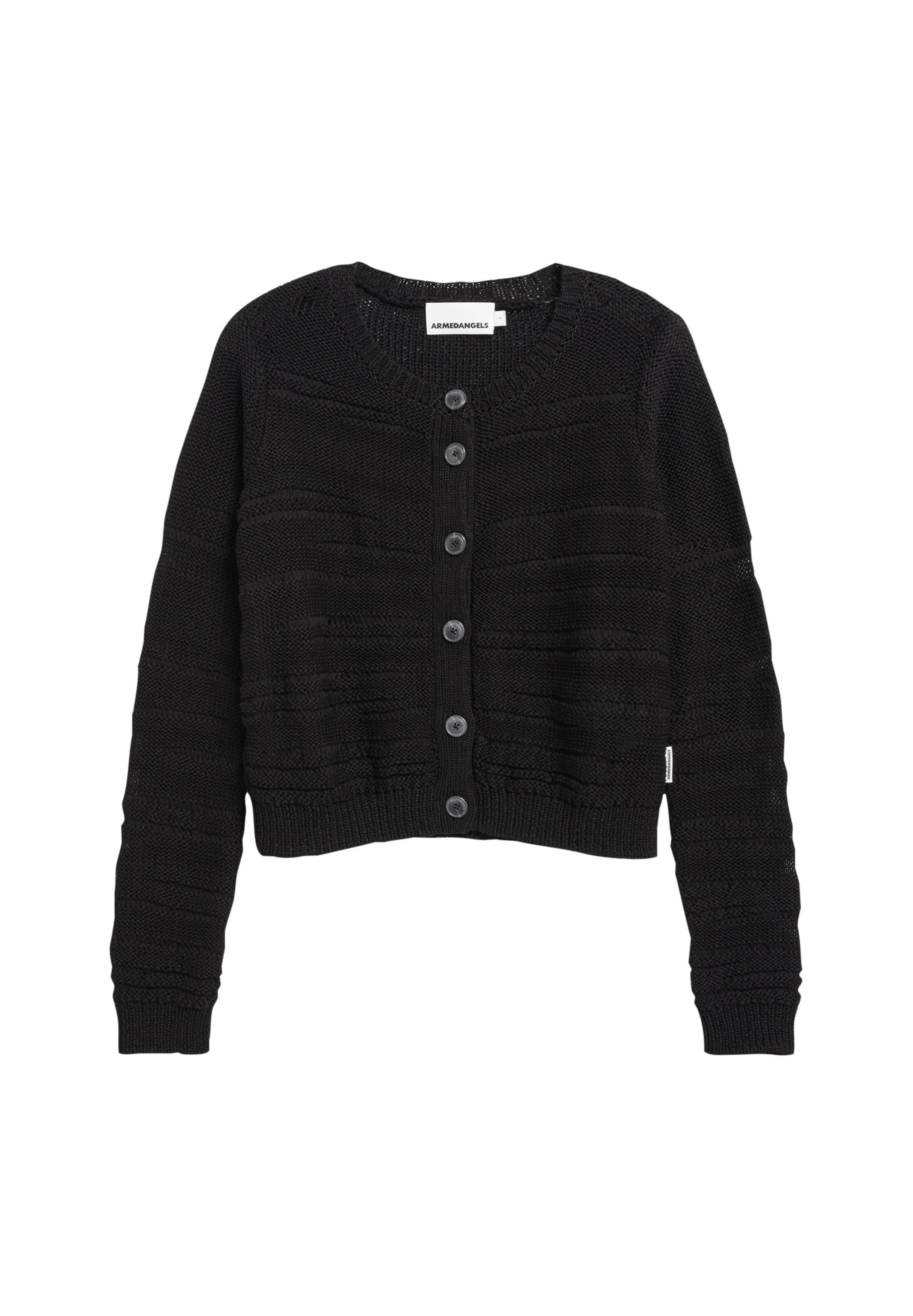 ARMEDANGELS Strickjacke in Schwarz: Vorderseite