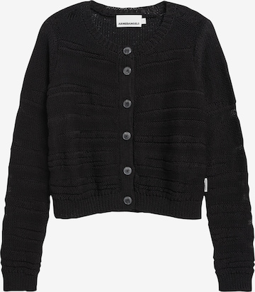 ARMEDANGELS Gebreid vest in Zwart: voorkant