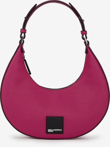 Borsa a spalla di KARL LAGERFELD JEANS in rosa: frontale