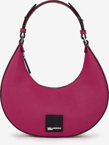 KARL LAGERFELD JEANS - Bolso de hombro en rosa: frente