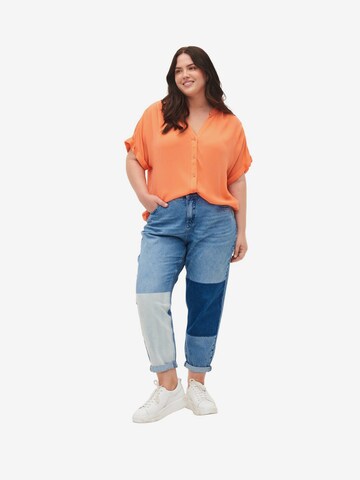 Regular Jeans 'Mille' de la Zizzi pe albastru