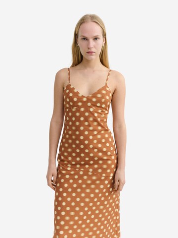 Thinking MU Dress ' DINA ' in Brown