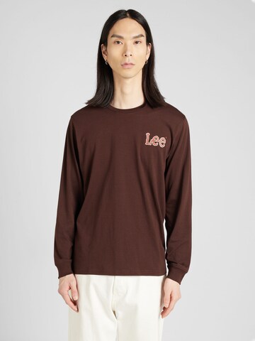 T-Shirt 'ESSENTIAL' Lee en marron : devant