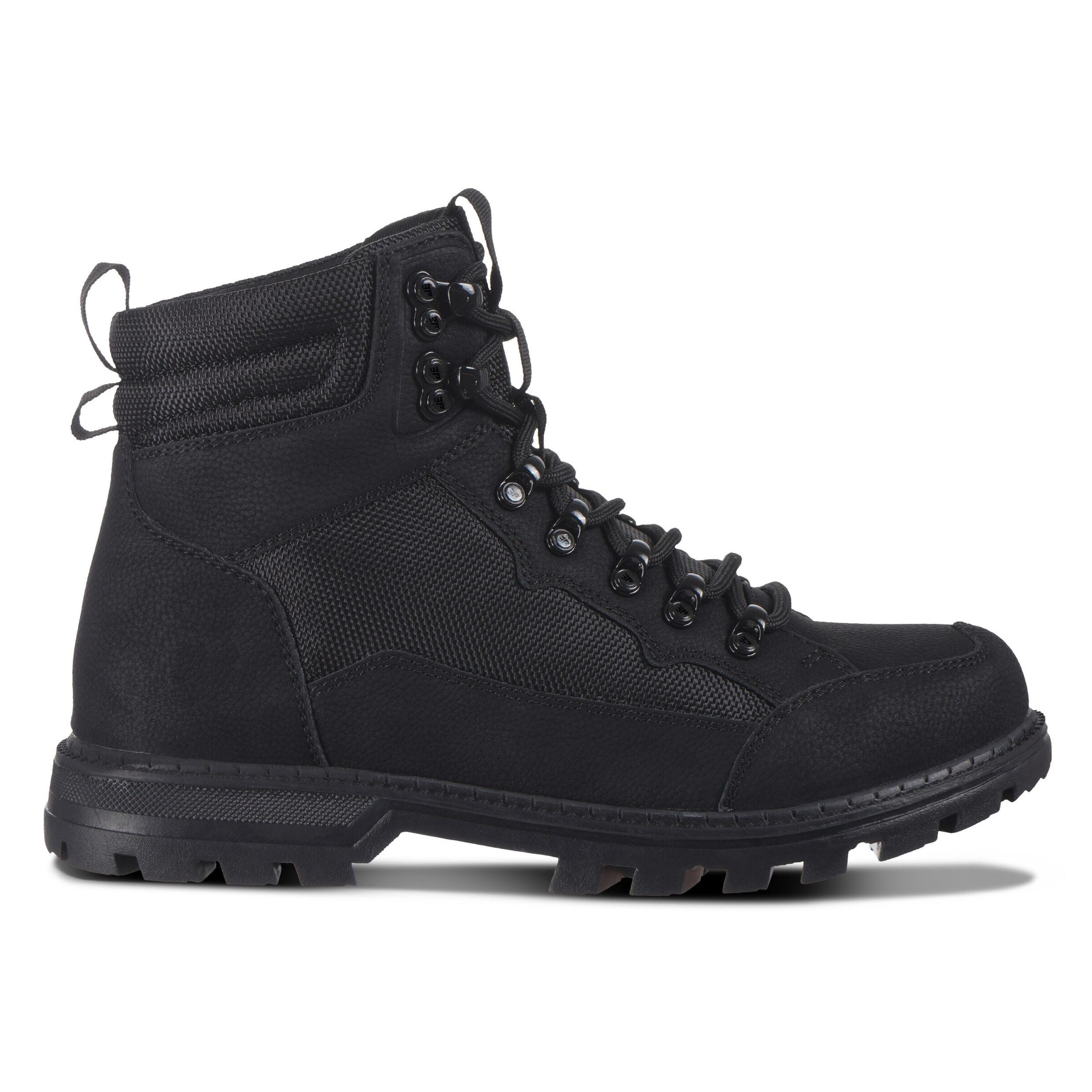 ICEPEAK Lace-Up Boots in Black: front
