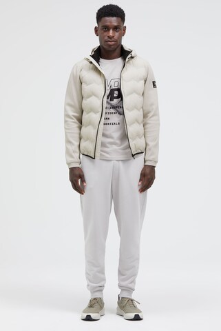 CMPD Kapuzenjacke im tonalen Materialmix in Beige