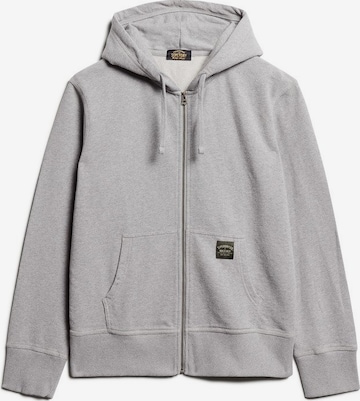 Superdry Zip-Up Hoodie in Green: front