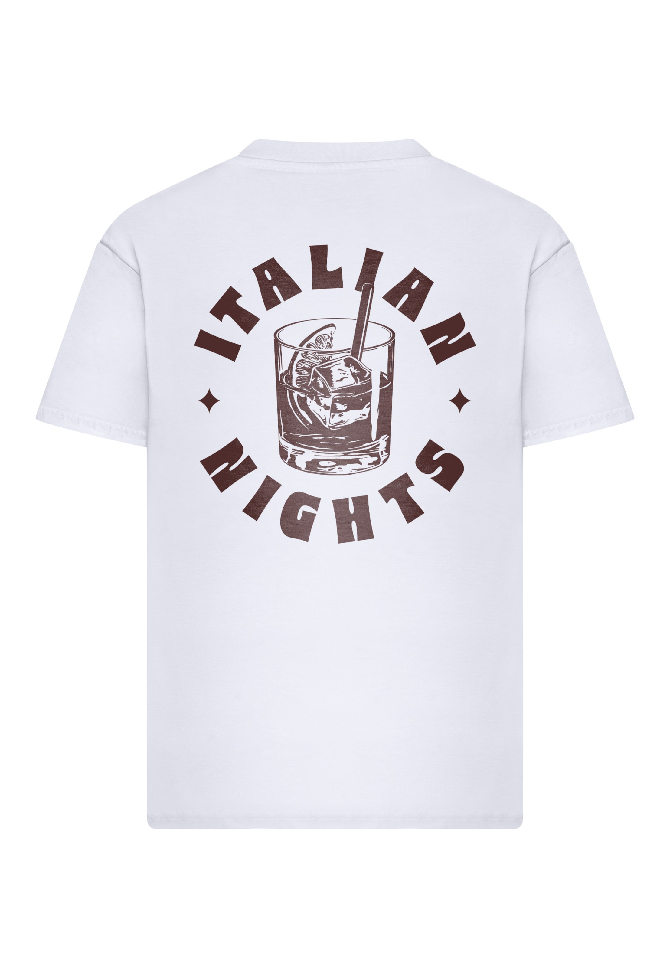 Maglietta 'Italian Nights' di Mister Tee in bianco