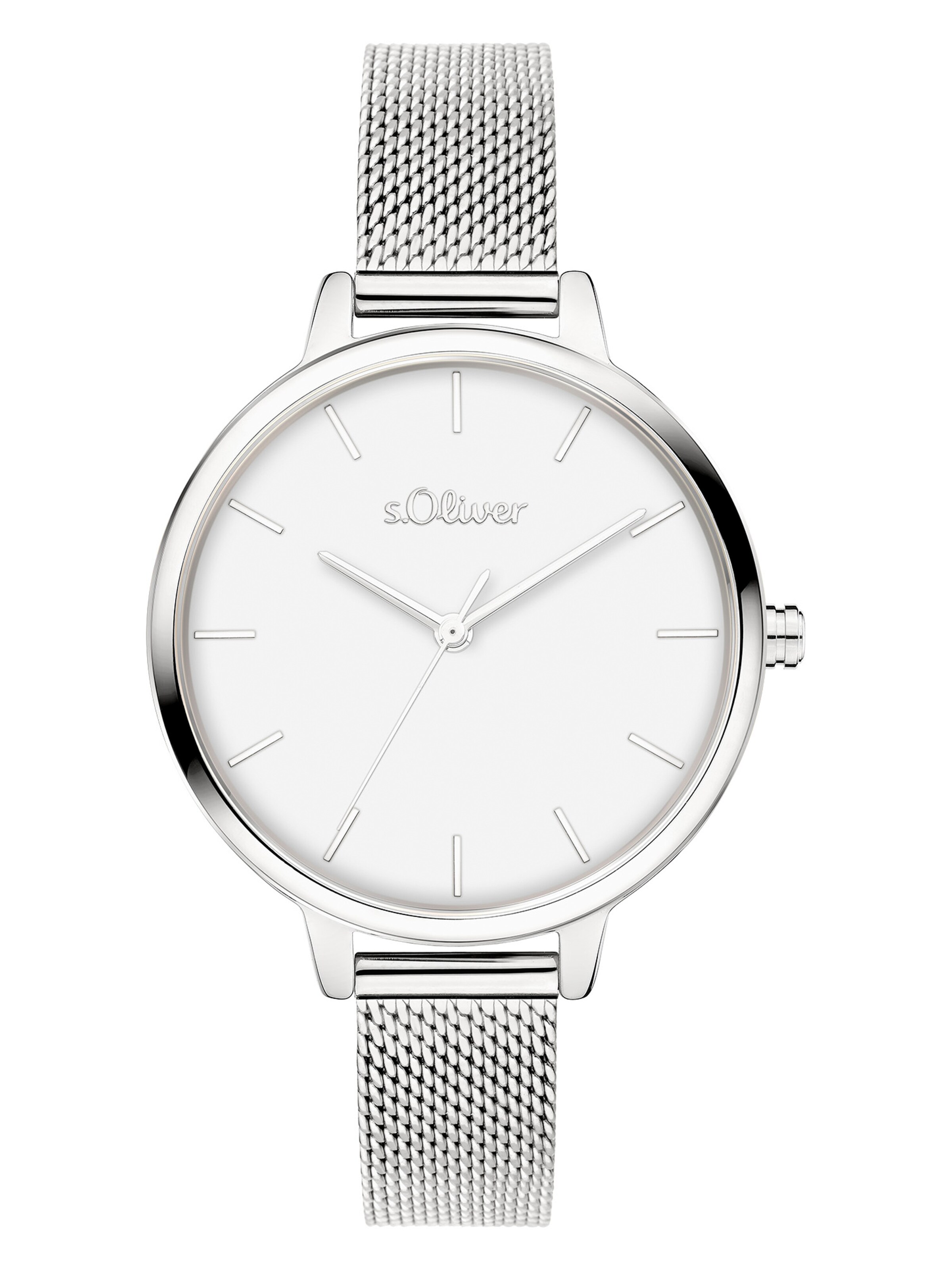 s.Oliver Analog Watch in Silver: front