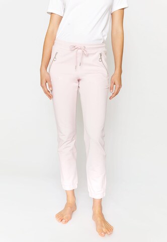 Angels Tapered Pants in Pink: front