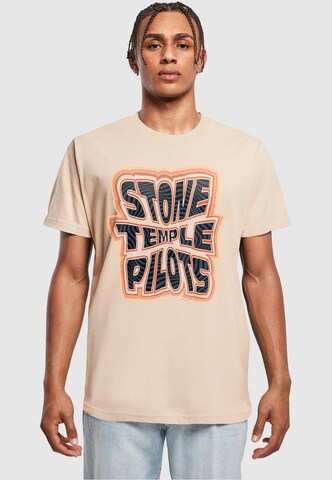 Merchcode T-Shirt 'Stone Temple Pilots' in Beige: predná strana