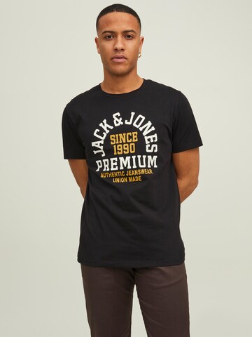 JACK & JONES T-shirt 'BOOSTER' i svart: framsida