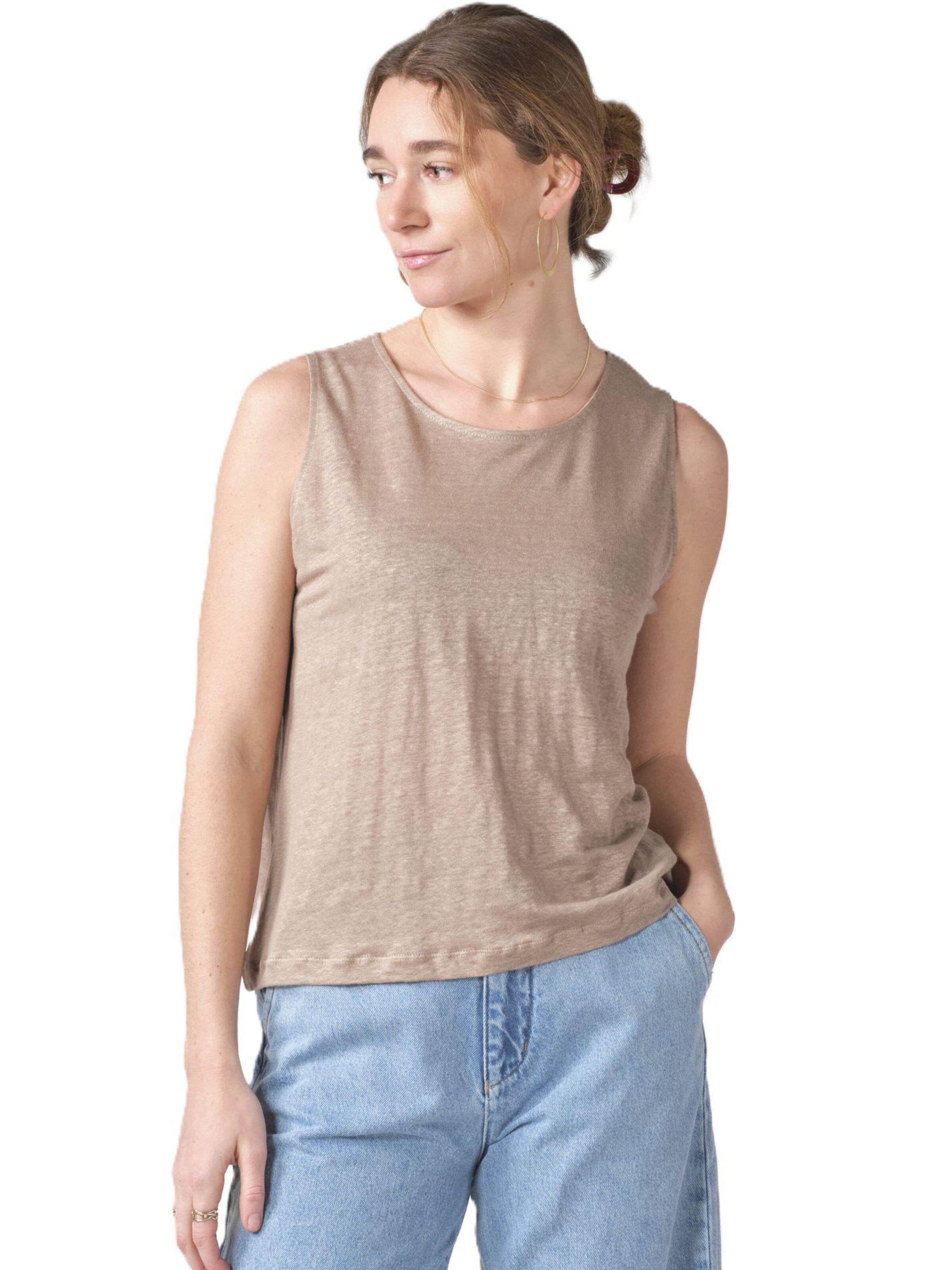 Klitmøller Collective Top 'Dee' in Beige: front