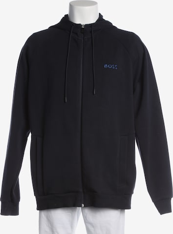 BOSS Black Sweatshirt / Sweatjacke XL in Blau: Vorderseite