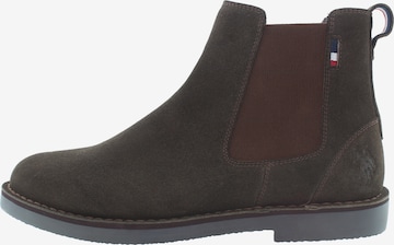 U.S. POLO ASSN. Chelsea Boots in Braun: Vorderseite