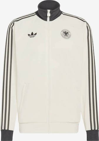 Bluză cu fermoar sport 'DFB' de la ADIDAS PERFORMANCE pe alb: față