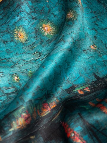 Écharpe 'Seidentuch quadratisch Vincent 53x53 Starry night' MayTree en mélange de couleurs