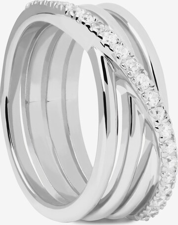 P D PAOLA Ring in Zilver: voorkant