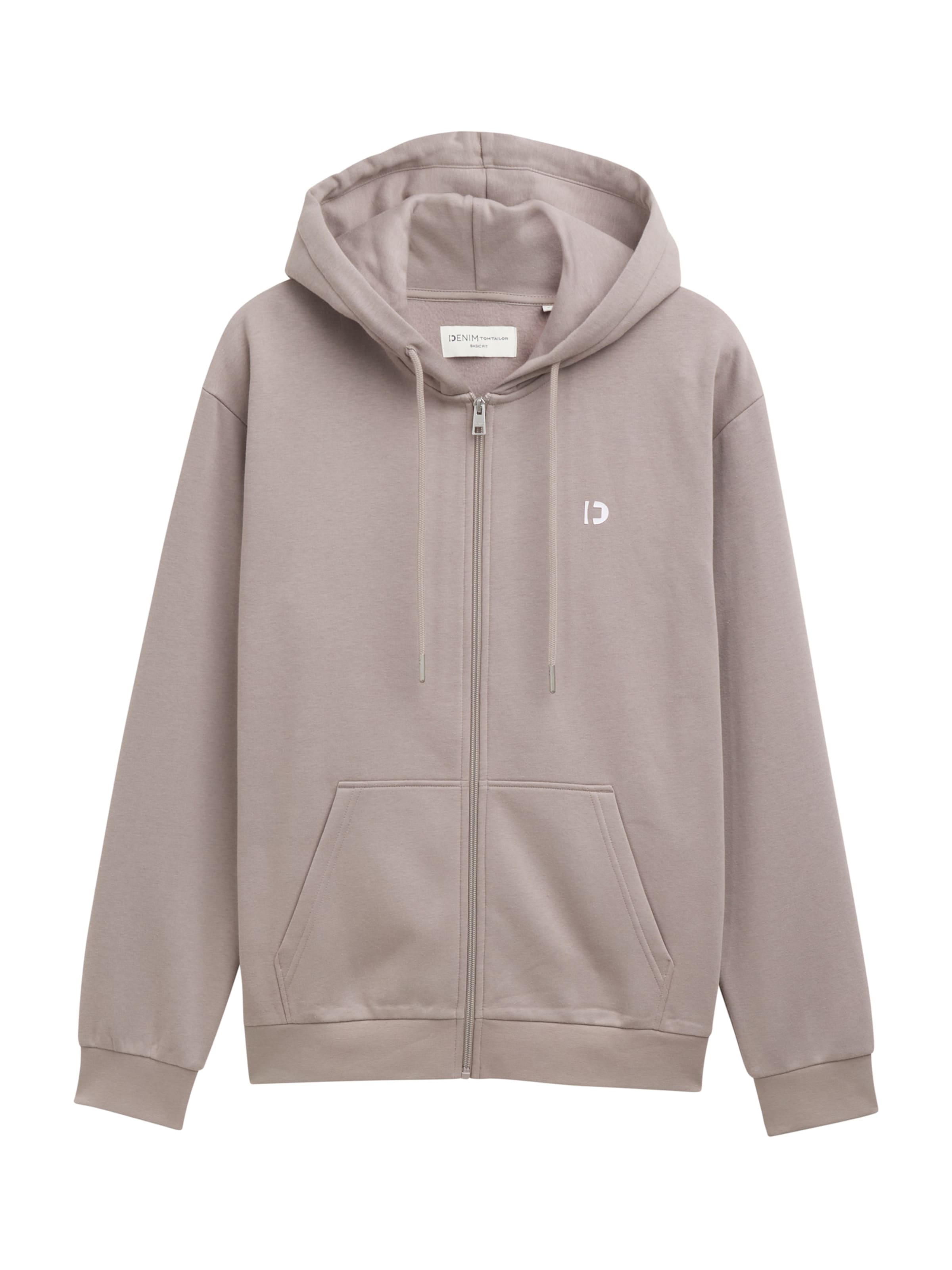 TOM TAILOR DENIM Ζακέτα φούτερ σε καφέ: μπροστά