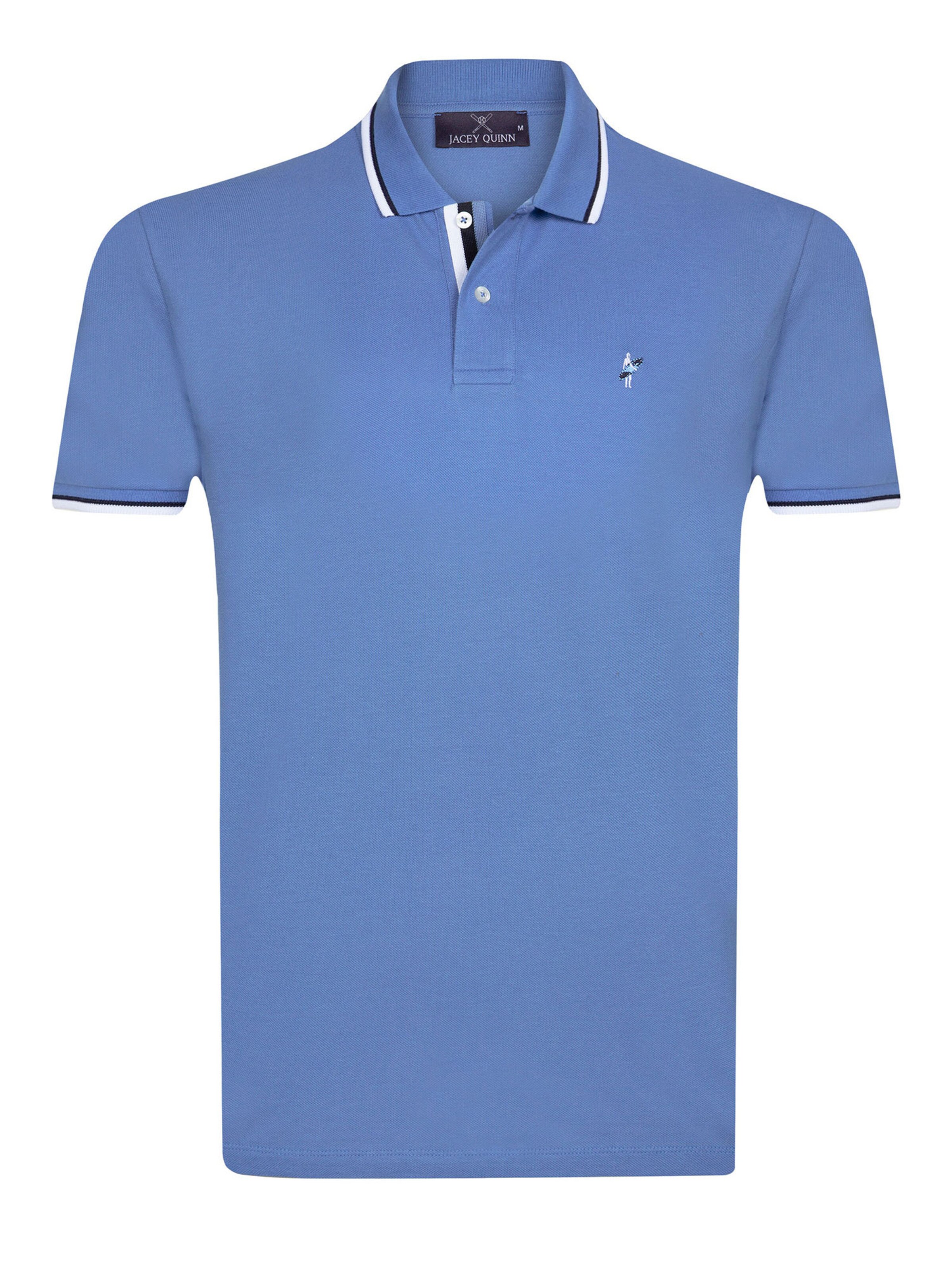 zils Jacey Quinn T-Krekls: no priekšpuses