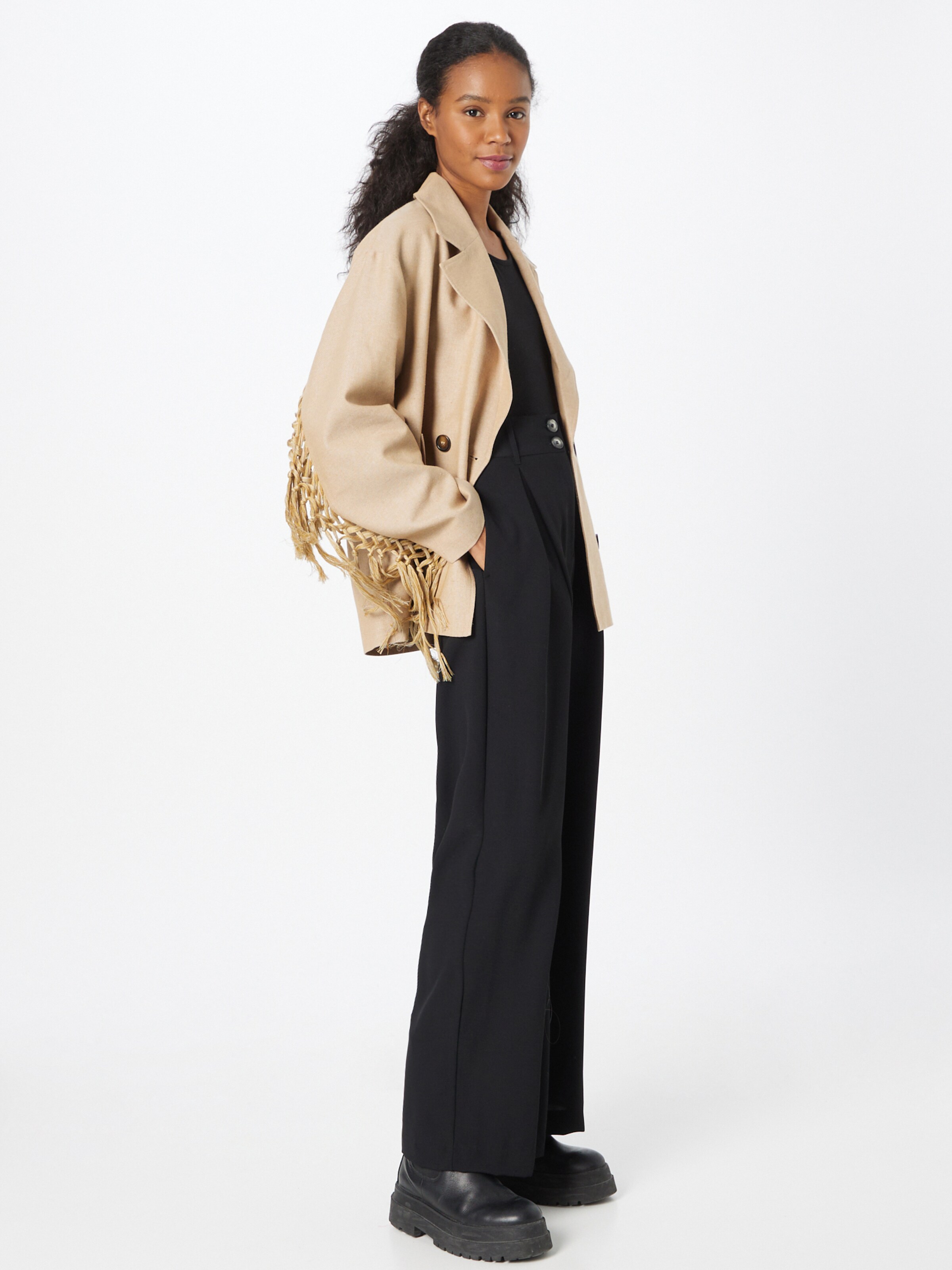 Frauen Jacken Gina Tricot Jacke 'Babba' in Dunkelbeige - NL34314 Frauen Jacken Gina Tricot Jacke 'Babba' in Dunkelbeige - NL34314