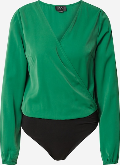 AX Paris Shirt Bodysuit in Green / Black, Item view