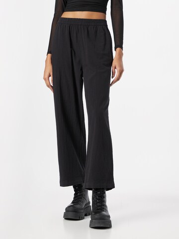 Bootcut Pantalon 'Naya' Kaffe en noir : devant