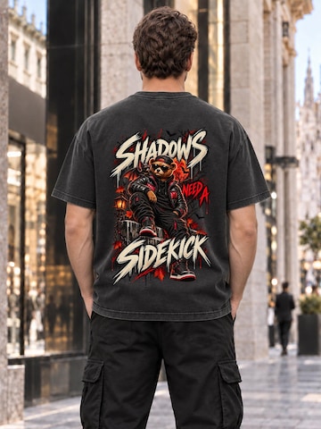 LUNØIR Studio Shirt 'BOSS Shadow Companion' in Black