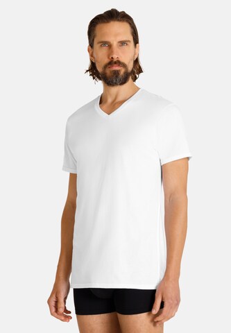 T-Shirt camano en blanc : devant