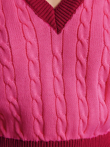 Gilet in maglia di Trendyol in rosa