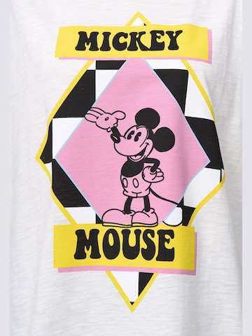 Recovered T-shirt 'Mickey Mouse Pop Colour' i beige