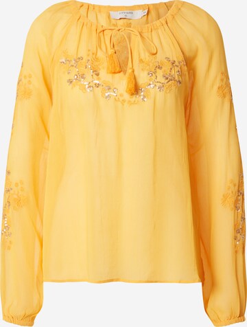 Cream Blouse 'Boho' in Oranje: voorkant