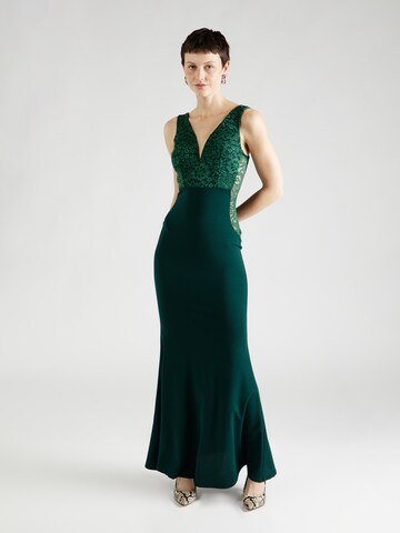 WAL G. - Vestido de noche 'JOSEPHINE' en verde: frente