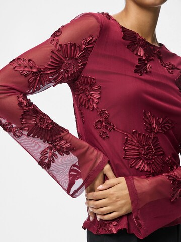 Camicia da donna 'PCOffia' di PIECES in rosso