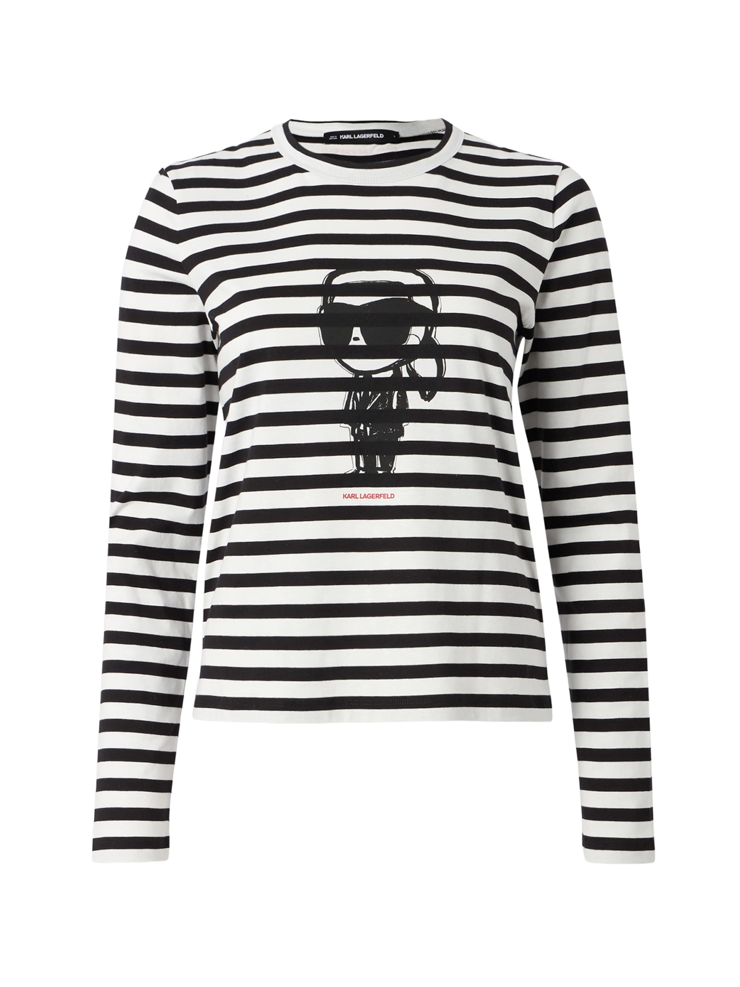 T-shirt &#x27;IKON&#x27; Karl Lagerfeld en noir : devant