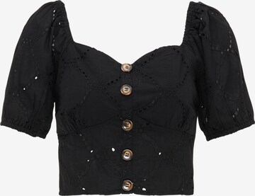 MYMO Blouse in Zwart: voorkant